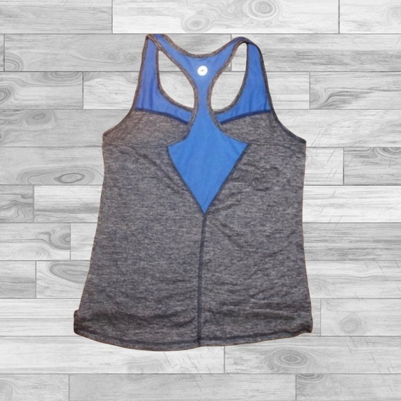 Avia  Racerback Tank Top Women’s medium Workout Shirt Exercise Gray athletic gym - Picture 4 of 7
